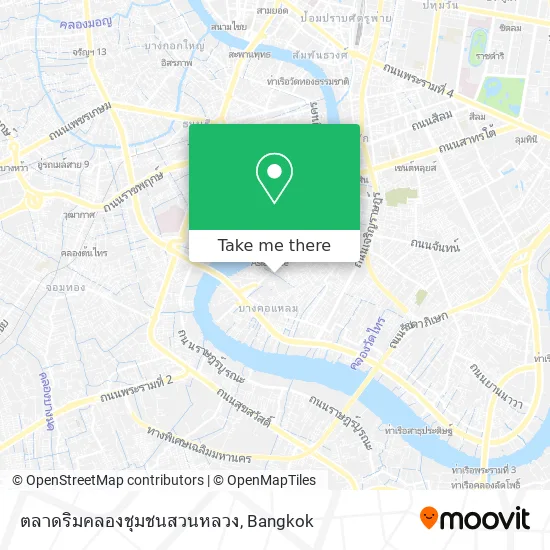 ตลาดริมคลองชุมชนสวนหลวง map