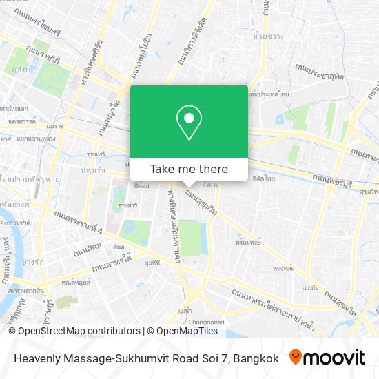 Heavenly Massage-Sukhumvit Road Soi 7 map