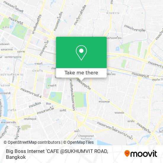 Big Boss Internet 'CAFE @SUKHUMVIT ROAD map