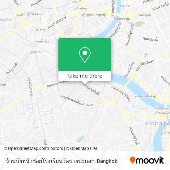 ร้านบังหน้าซอยโรงเรียนวัดบางปะกอก map