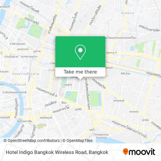 Hotel Indigo Bangkok Wireless Road map