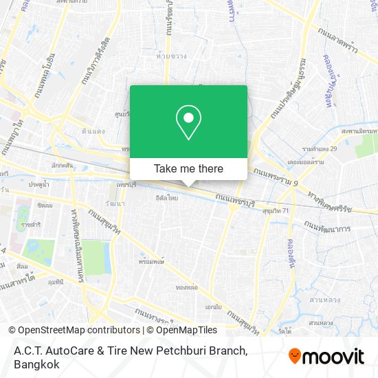 A.C.T. AutoCare & Tire New Petchburi Branch map