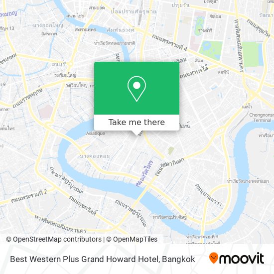 Best Western Plus Grand Howard Hotel map