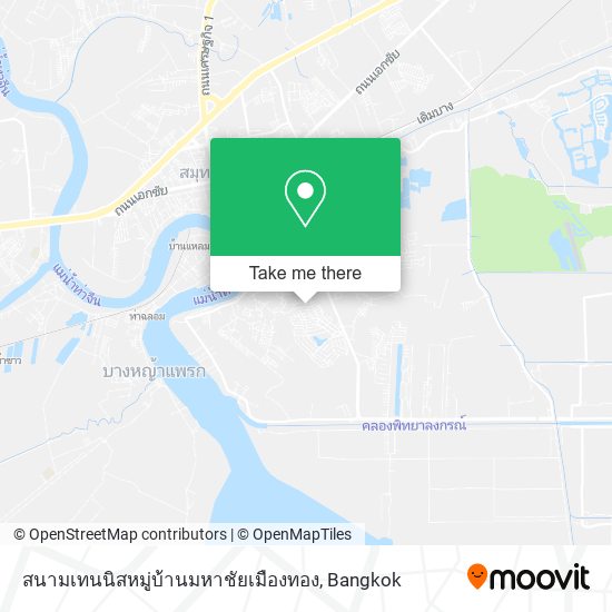 สนามเทนนิสหมู่บ้านมหาชัยเมืองทอง map