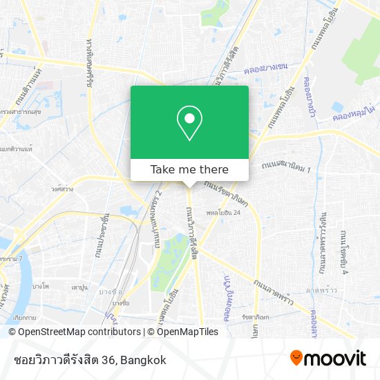ซอยวิภาวดีรังสิต 36 map