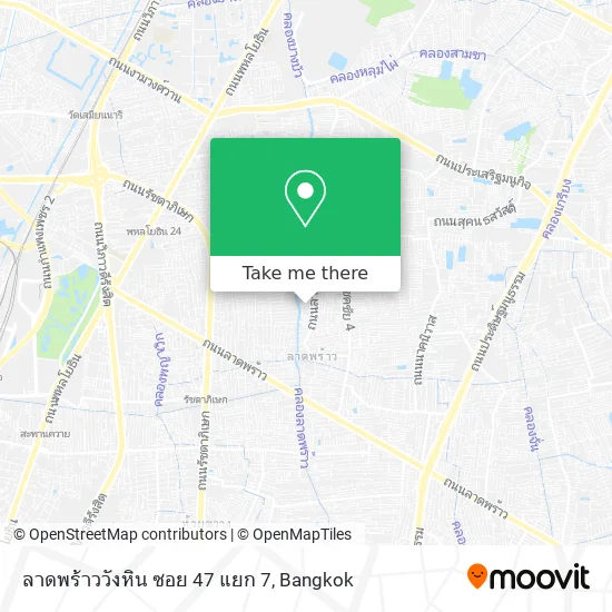 ลาดพร้าววังหิน ซอย 47 แยก 7 map