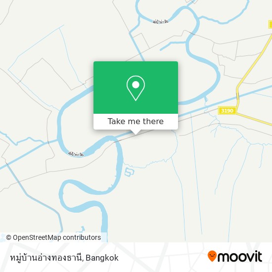 หมู่บ้านอ่างทองธานี map