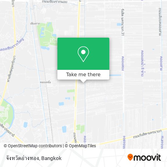 จังหวัดอ่างทอง map