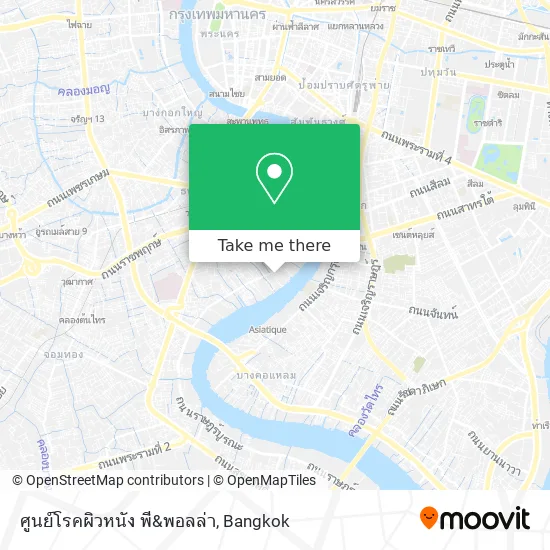 ศูนย์โรคผิวหนัง พี&พอลล่า map