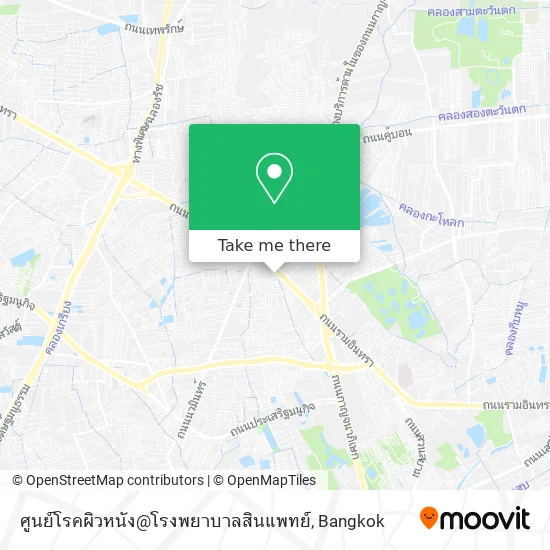 ศูนย์โรคผิวหนัง@โรงพยาบาลสินแพทย์ map