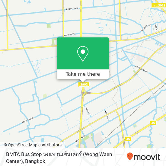 ฺBMTA Bus Stop วงแหวนเซ็นเตอร์ (Wong Waen Center) map