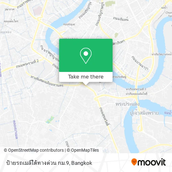 ป้ายรถเมล์ใต้ทางด่วน กม.9 map