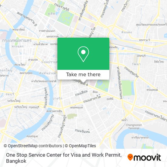 One Stop Service Center for Visa and Work Permit map