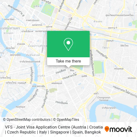 VFS - Joint Visa Application Centre map