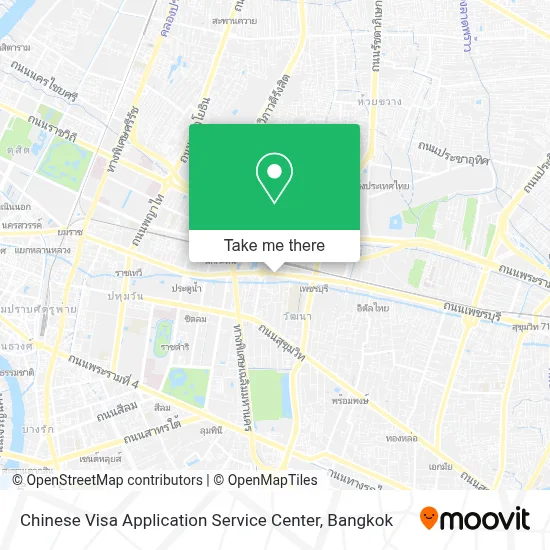 Chinese Visa Application Service Center map