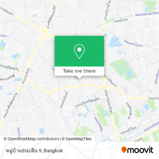 หมู่บ้านธนะสิน 9 map