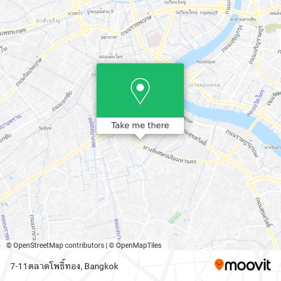 7-11ตลาดโพธิ์ทอง map