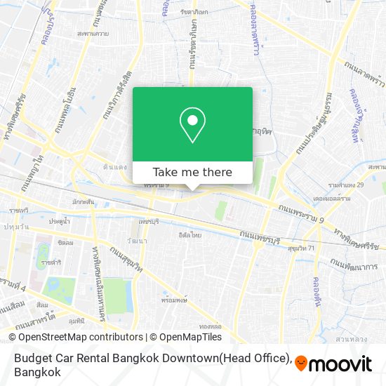 Budget Car Rental Bangkok Downtown(Head Office) map