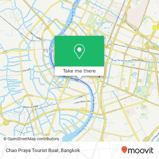 Chao Praya Tourist Boat map