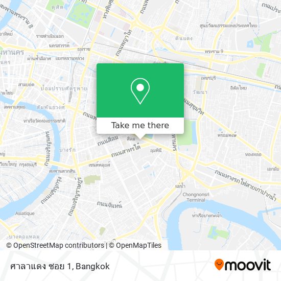 ศาลาแดง ซอย 1 map