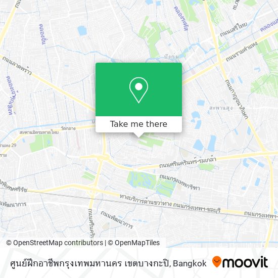 ศูนย์ฝึกอาชีพกรุงเทพมหานคร เขตบางกะปิ map