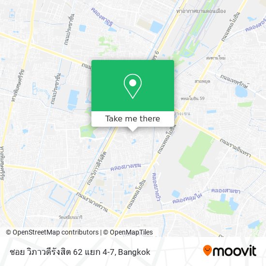 ซอย วิภาวดีรังสิต 62 แยก 4-7 map