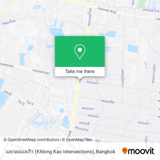 แยกคลองเก้า (Khlong Kao Intersections) map