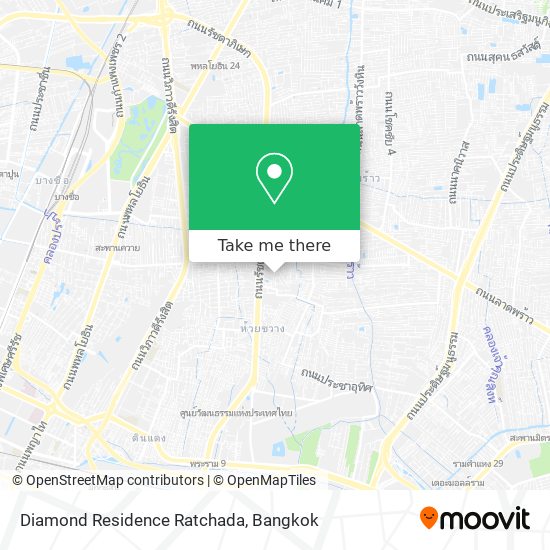 Diamond Residence Ratchada map