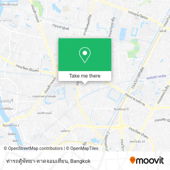 ท่ารถตู้พัทยา-หาดจอมเทียน map