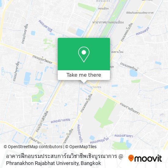 อาคารฝึกอบรมประสบการ์ณวิชาชีพเชิงบูรณาการ @ Phranakhon Rajabhat University map