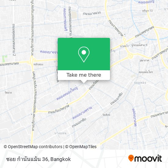 ซอย กำนันแม้น 36 map