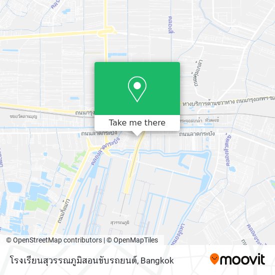 โรงเรียนสุวรรณภูมิสอนขับรถยนต์ map