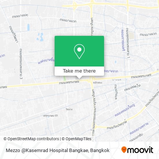 Mezzo @Kasemrad Hospital Bangkae map