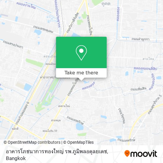 อาคารโภชนาการทองใหญ่ รพ.ภูมิพลอดุลยเดช map