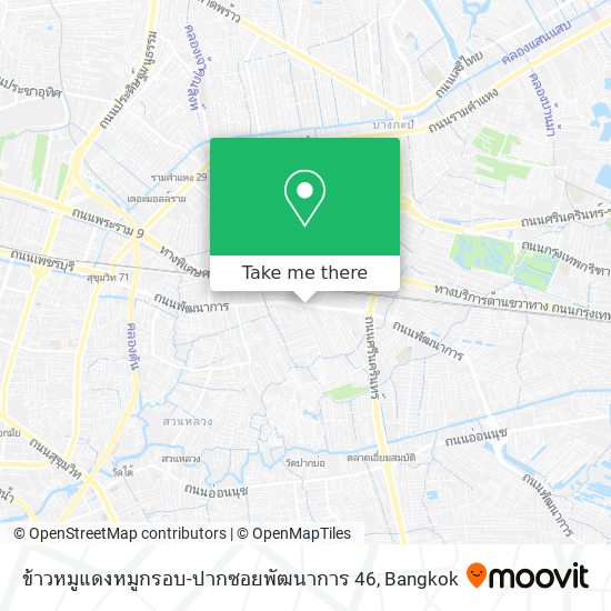 ข้าวหมูแดงหมูกรอบ-ปากซอยพัฒนาการ 46 map