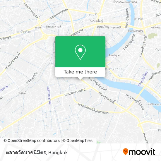 ตลาดวัดนาคนิมิตร map