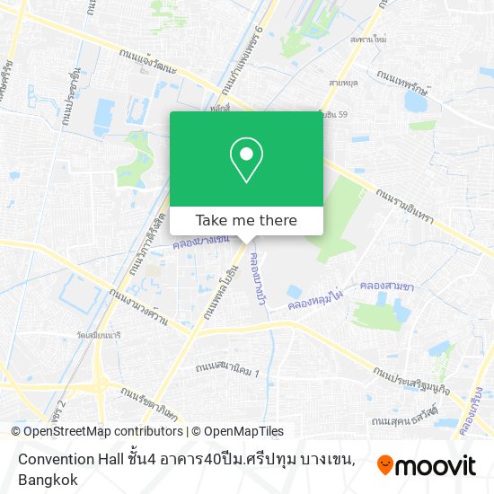 Convention Hall ชั้น4 อาคาร40ปีม.ศรีปทุม บางเขน map