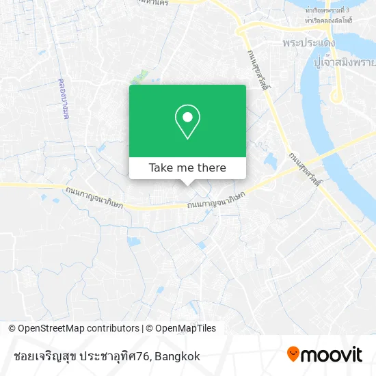 ชอยเจริญสุข ประชาอุทิศ76 map