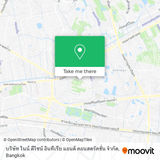 บริษัท ไนน์ ดีไซน์ อินทีเรีย แอนด์ คอนสตรัคชั่น จำกัด map