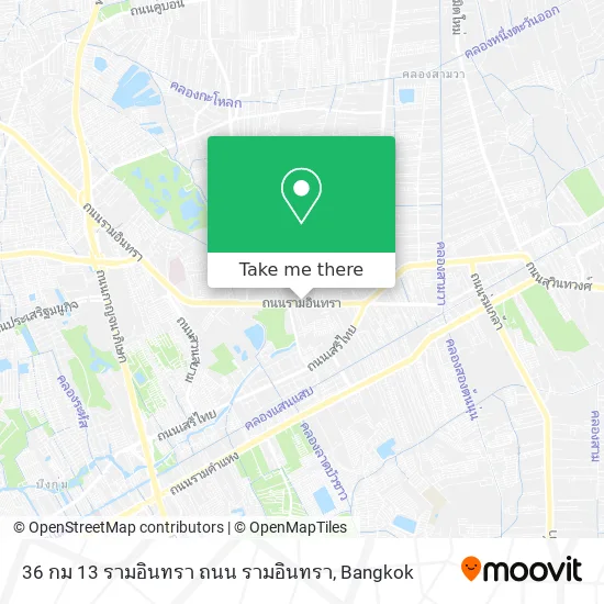 36 กม 13 รามอินทรา ถนน รามอินทรา map