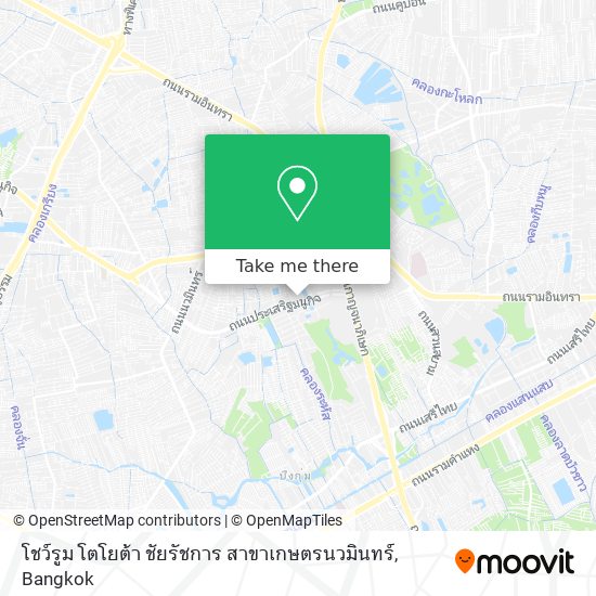 โชว์รูม โตโยต้า ชัยรัชการ สาขาเกษตรนวมินทร์ map