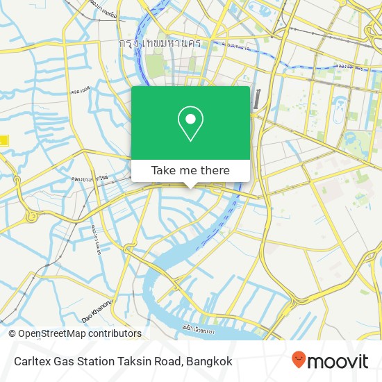 Carltex Gas Station Taksin Road map