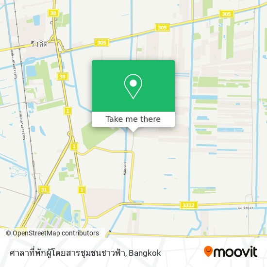 ศาลาที่พักผู้โดยสารชุมชนชาวฟ้า map