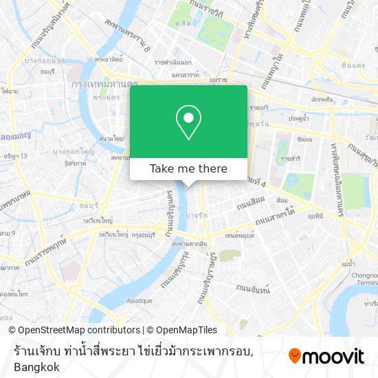 ร้านเจ้กบ ท่าน้ำสี่พระยา ไข่เยี่วม้ากระเพากรอบ map