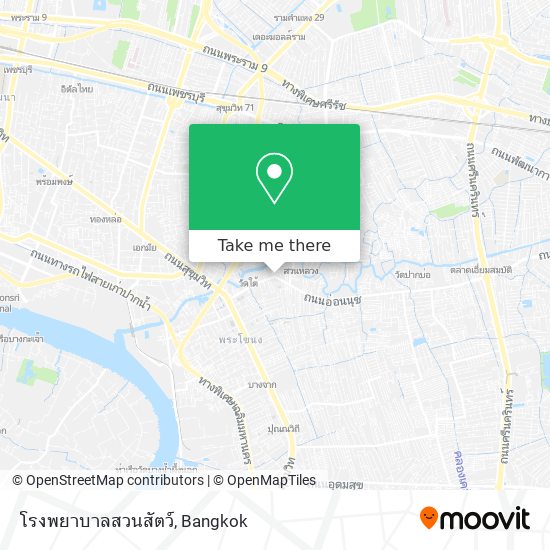 โรงพยาบาลสวนสัตว์ map