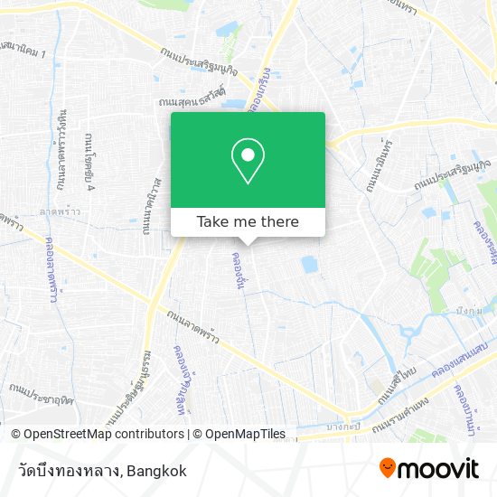 วัดบึงทองหลาง map