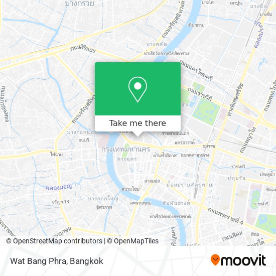 Wat Bang Phra map