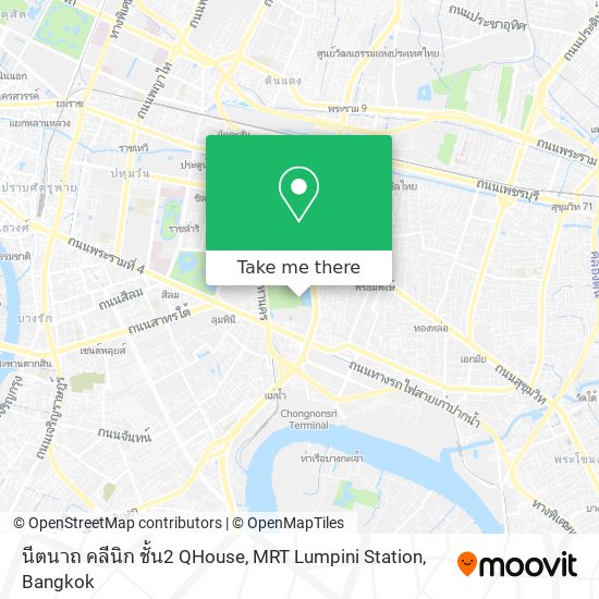 นีตนาถ คลีนิก ชั้น2 QHouse, MRT  Lumpini Station map