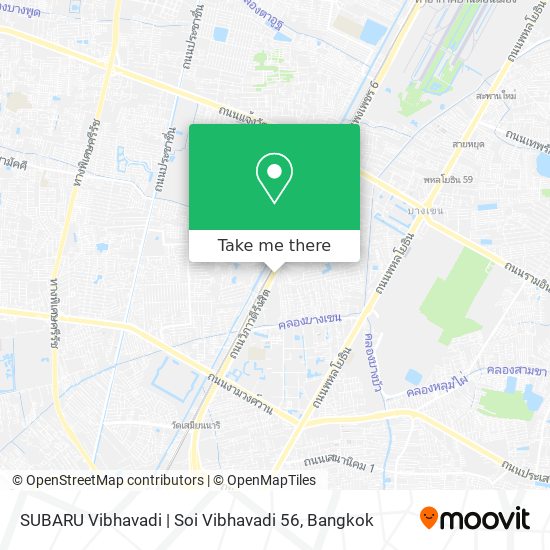 SUBARU Vibhavadi | Soi Vibhavadi 56 map