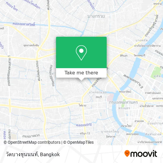 วัดบางขุนนนท์ map